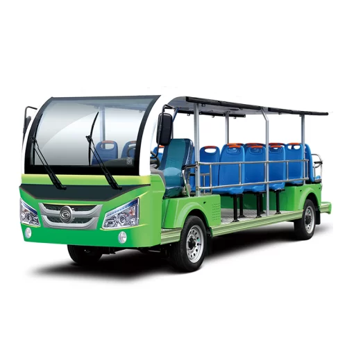 Heightened 19-23 Seats Fashionable Style Gasoline Sightseeing Bus