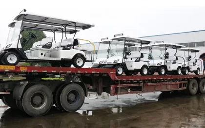 Warmly Celebrate The Delivery of 8 Sets of Golf Carts from Hulk Vehicle