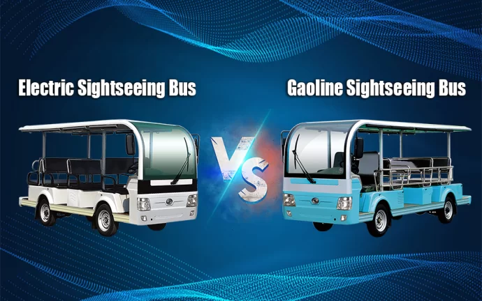 Should We Choose A Gasoline Powered or Electric Sightseeing Bus for Scenic Spots?